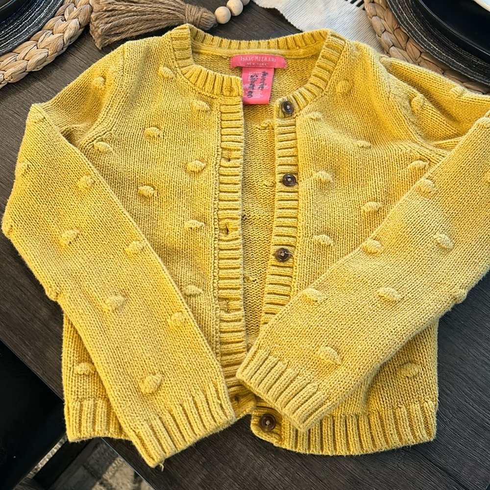 3/$15 - Pre loved yellow children’s cardigan